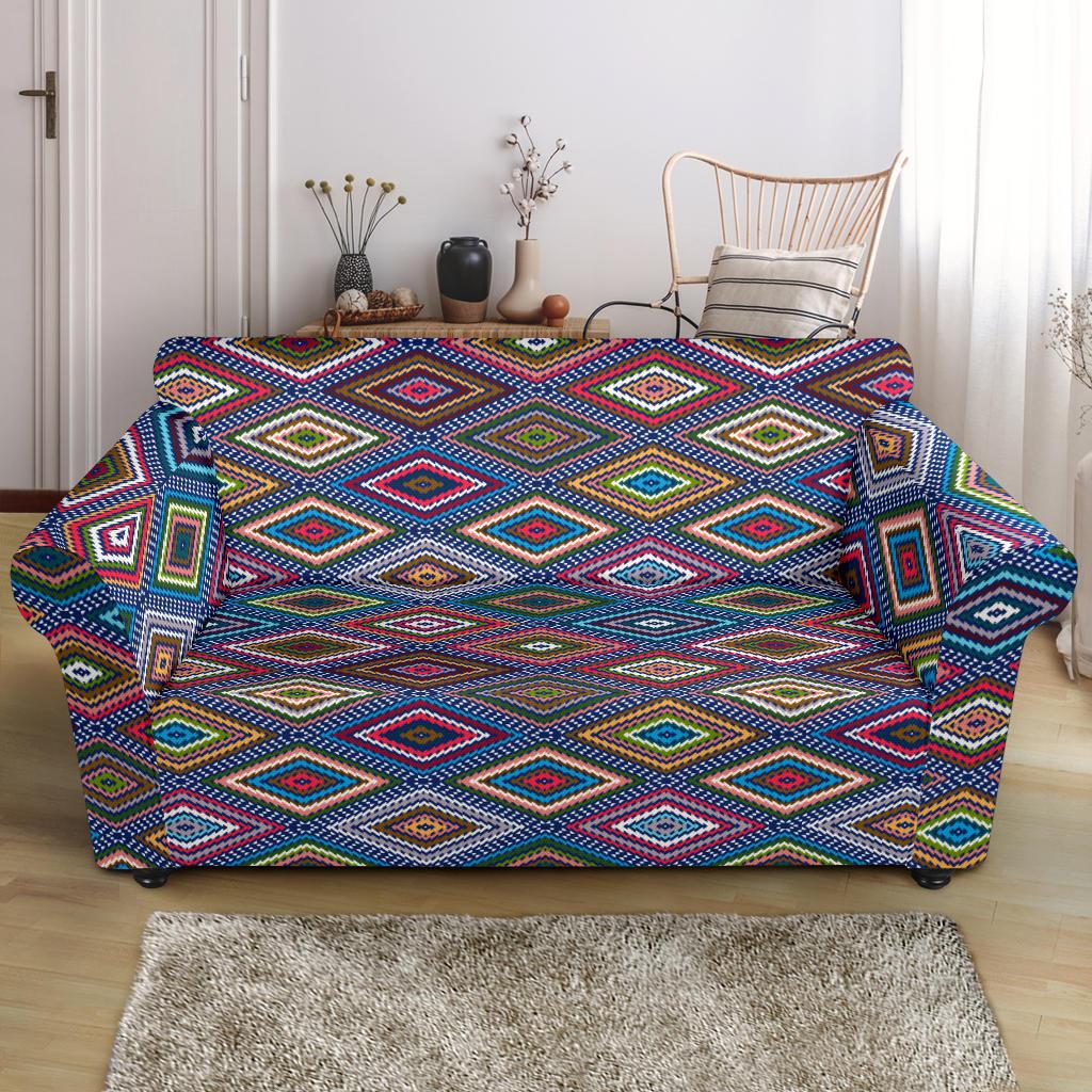 Southwestern Design Loveseat Slipcover-JTAMIGO.COM