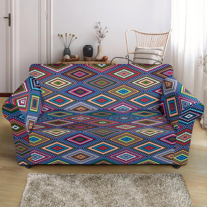 Southwestern Design Loveseat Slipcover-JTAMIGO.COM