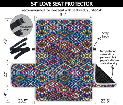 Southwestern Design Loveseat Sofa Protector-JTAMIGO.COM