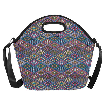 Southwestern Design Neoprene Lunch Bag (Model 1669)(Large)-JTAMIGO.COM