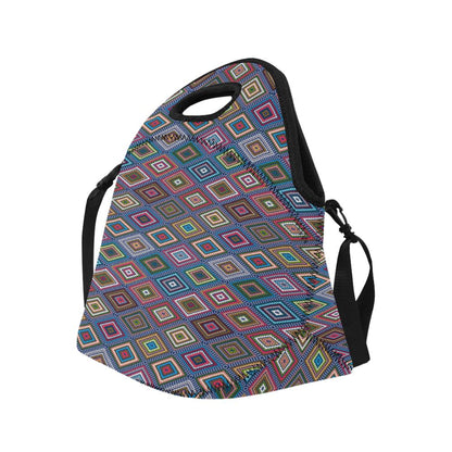 Southwestern Design Neoprene Lunch Bag (Model 1669)(Large)-JTAMIGO.COM