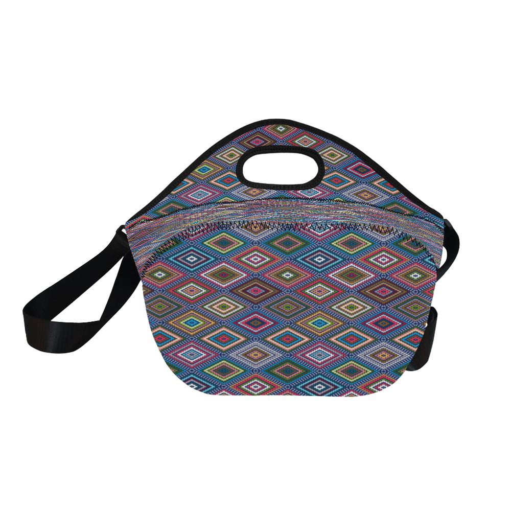 Southwestern Design Neoprene Lunch Bag (Model 1669)(Large)-JTAMIGO.COM
