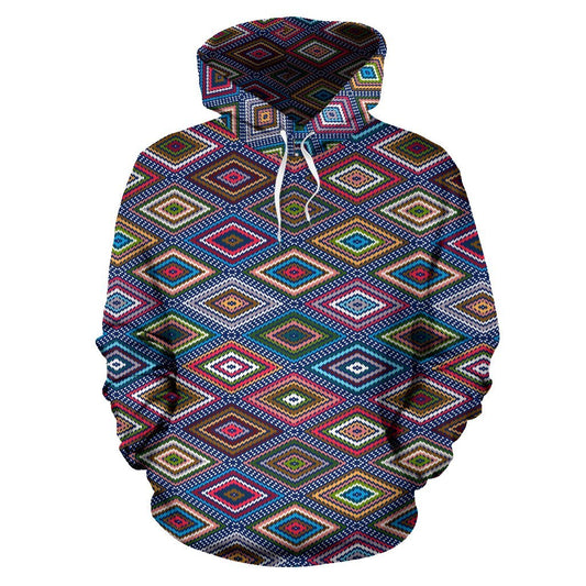 Southwestern Design Pullover Hoodie