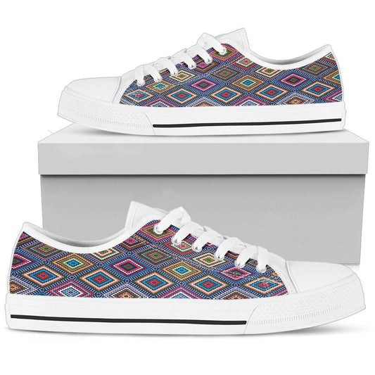 Southwestern Design Women Low Top Shoes-JTAMIGO.COM