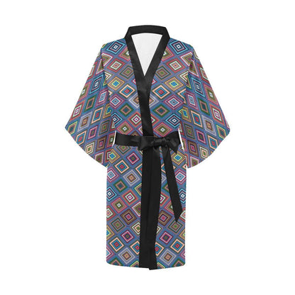 Southwestern Design Women Short Kimono Robe