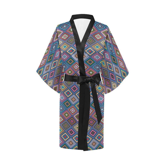 Southwestern Design Women Short Kimono Robe
