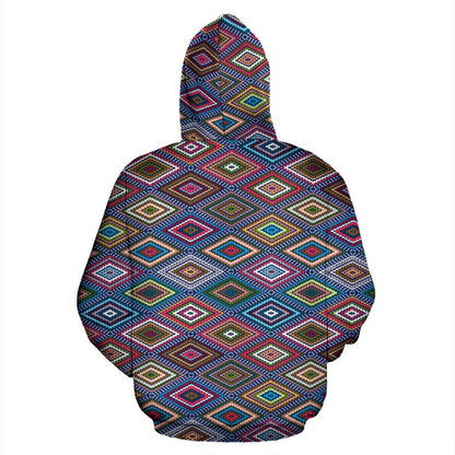Southwestern Design Zip Up Hoodie