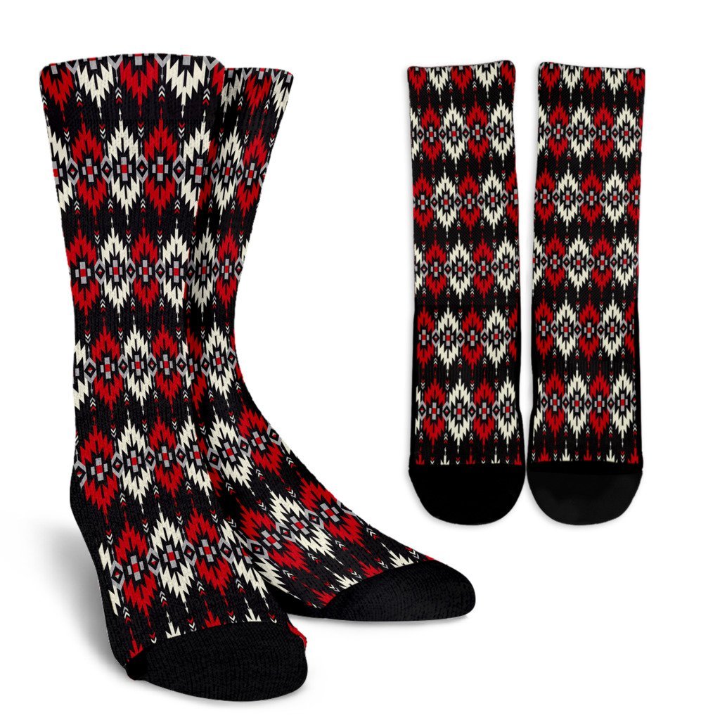 Southwestern Pattern Crew Socks