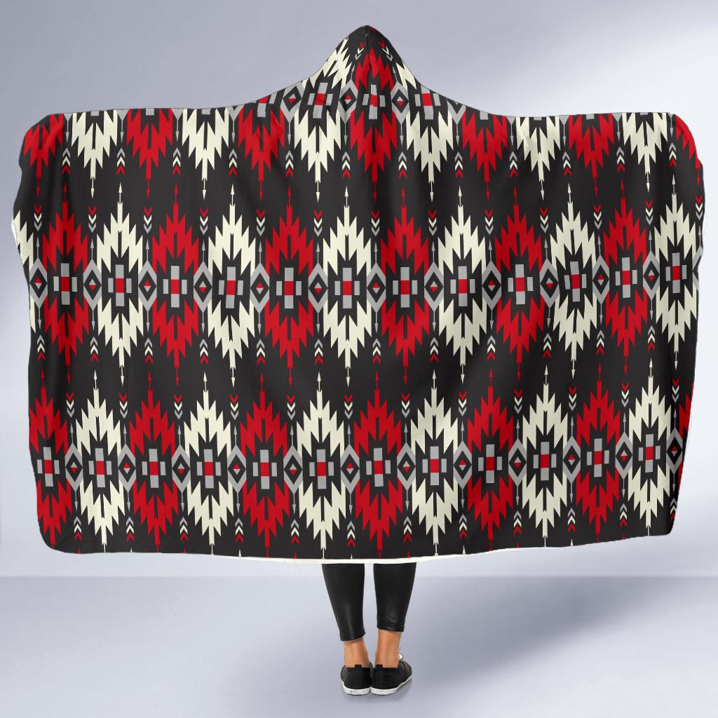 Southwestern Pattern Hooded Blanket-JTAMIGO.COM