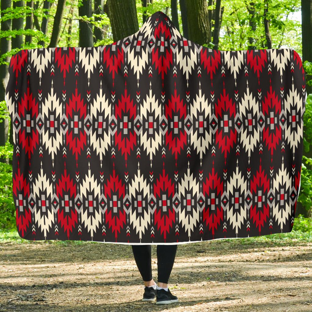 Southwestern Pattern Hooded Blanket-JTAMIGO.COM