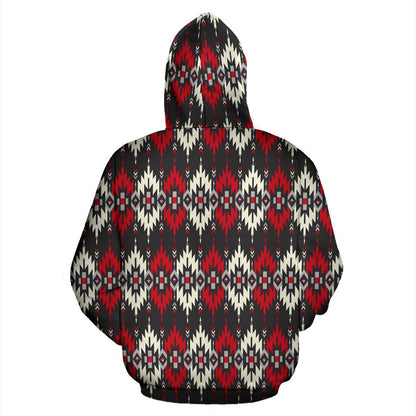 Southwestern Pattern Zip Up Hoodie