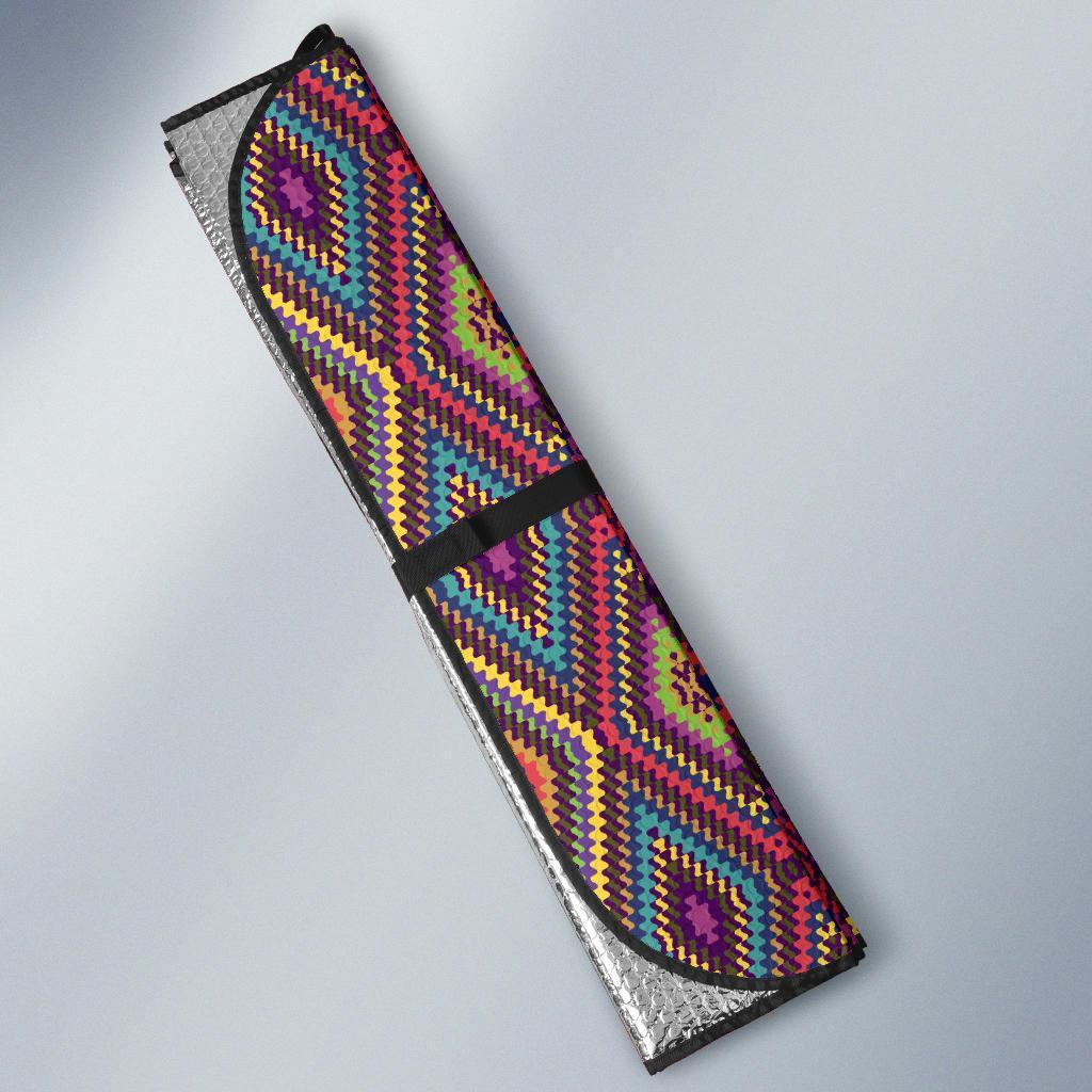 Southwestern Print Car Sun Shade For Windshield