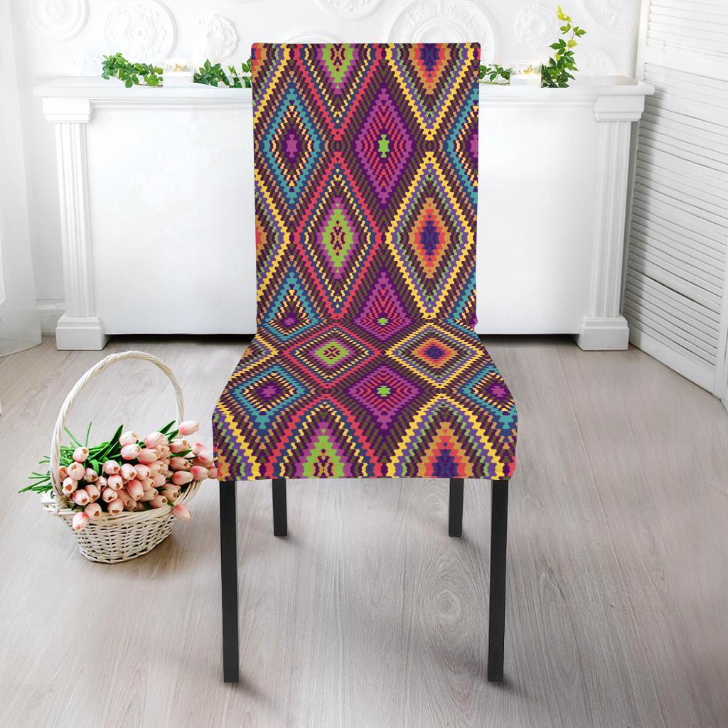 Southwestern Print Dining Chair Slipcover-JTAMIGO.COM
