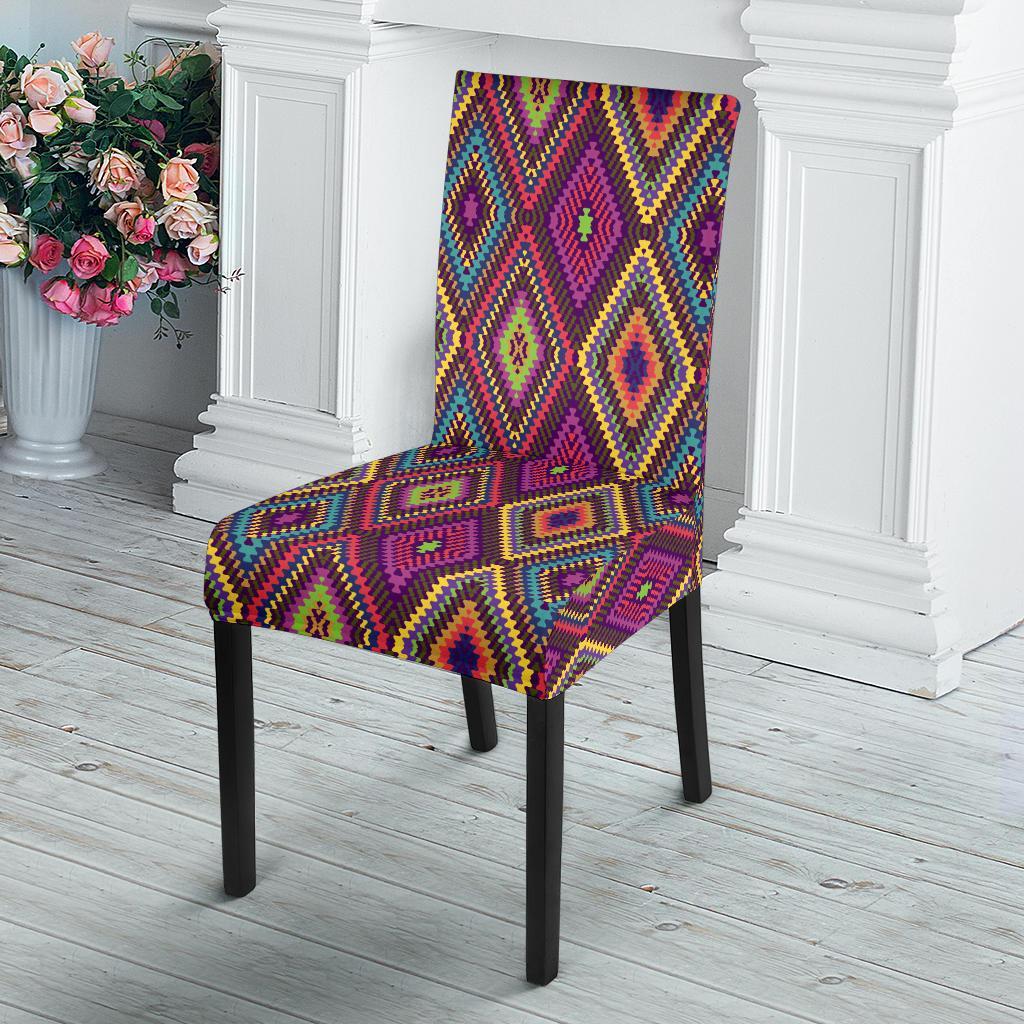 Southwestern Print Dining Chair Slipcover-JTAMIGO.COM