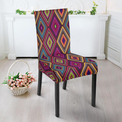 Southwestern Print Dining Chair Slipcover-JTAMIGO.COM