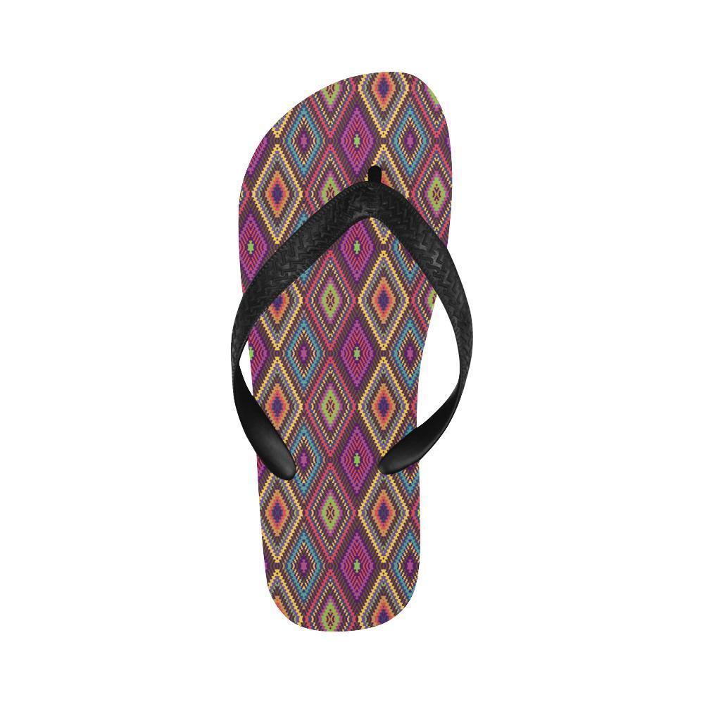 Southwestern Print Flip Flops-JTAMIGO.COM