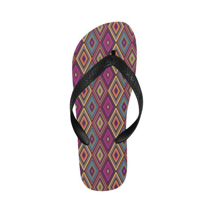Southwestern Print Flip Flops-JTAMIGO.COM