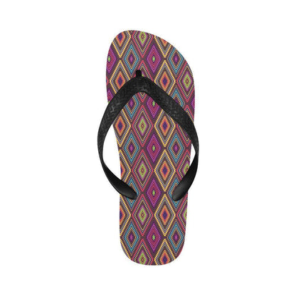 Southwestern Print Flip Flops-JTAMIGO.COM