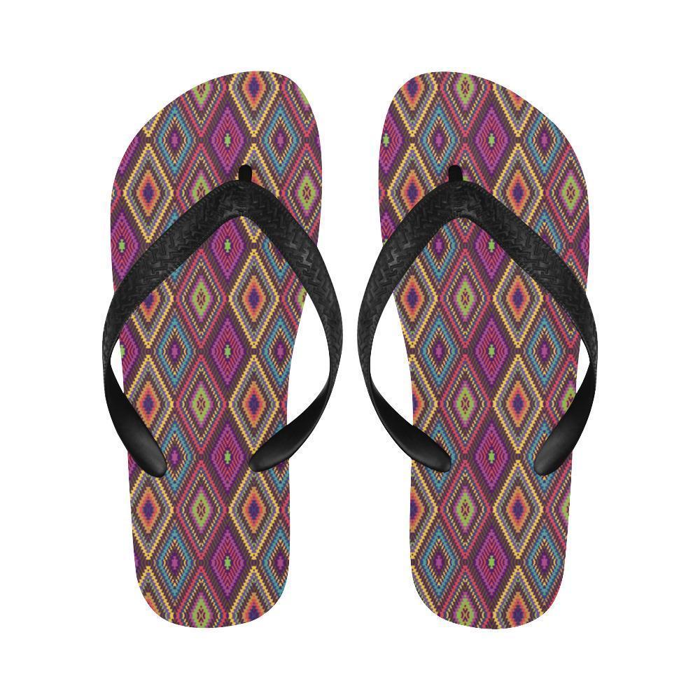 Southwestern Print Flip Flops-JTAMIGO.COM