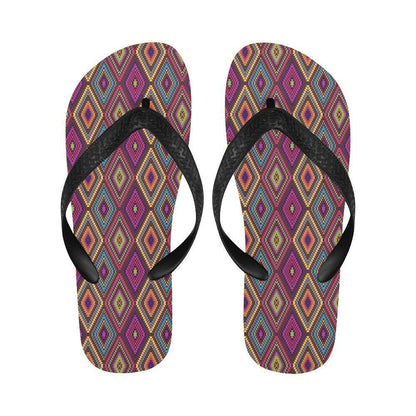 Southwestern Print Flip Flops-JTAMIGO.COM