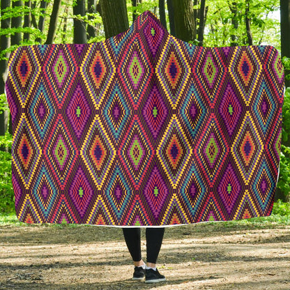 Southwestern Print Hooded Blanket-JTAMIGO.COM