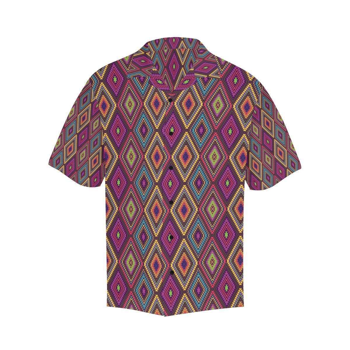 Southwestern Print Men Aloha Hawaiian Shirt