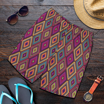 Southwestern Print Mens Shorts-JTAMIGO.COM