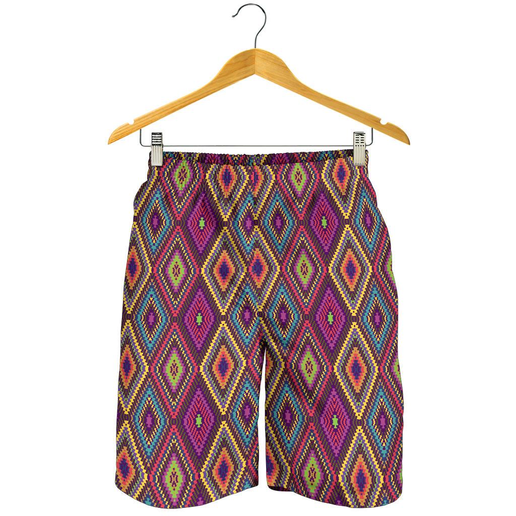 Southwestern Print Mens Shorts-JTAMIGO.COM