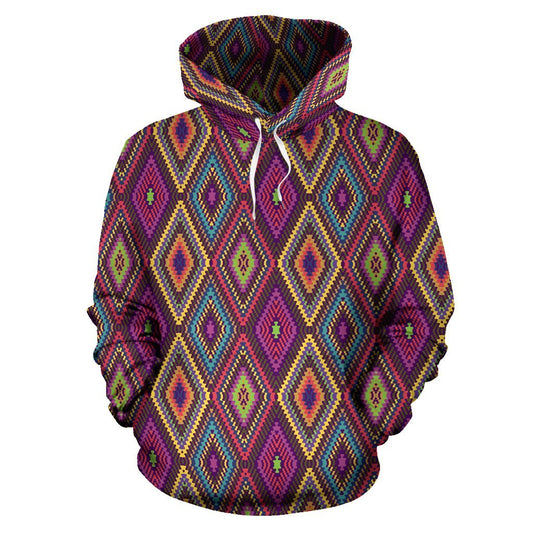 Southwestern Print Pullover Hoodie