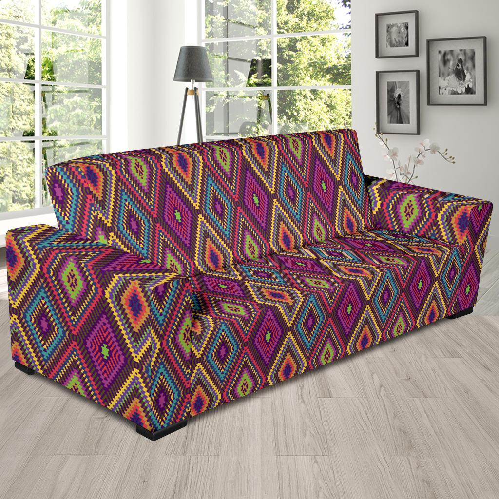 Southwestern Print Sofa Slipcover-JTAMIGO.COM