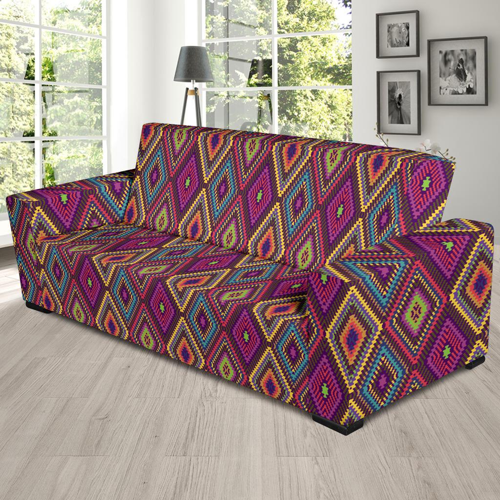 Southwestern Print Sofa Slipcover-JTAMIGO.COM