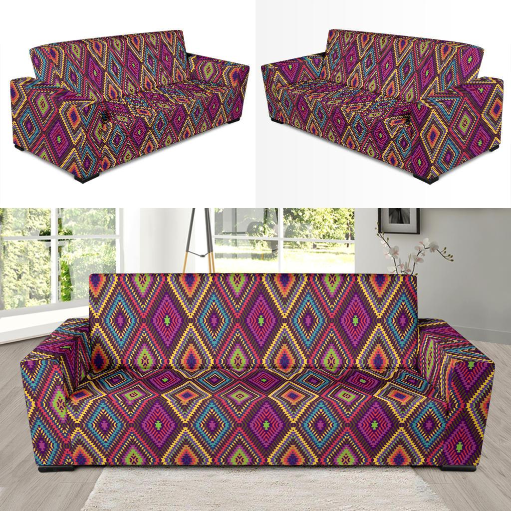 Southwestern Print Sofa Slipcover-JTAMIGO.COM