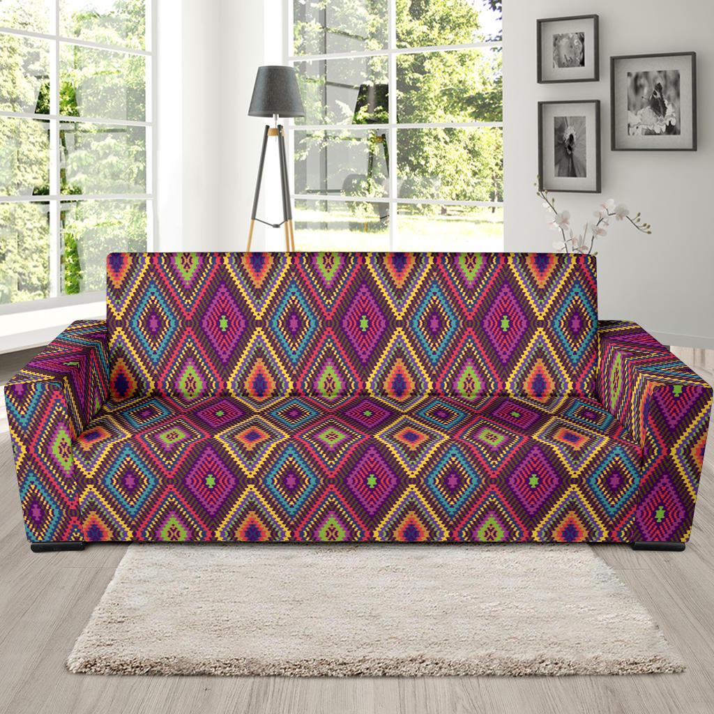 Southwestern Print Sofa Slipcover-JTAMIGO.COM
