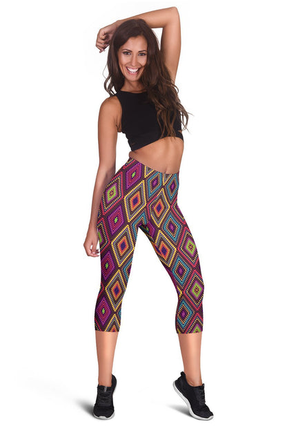 Southwestern Print Women Capris