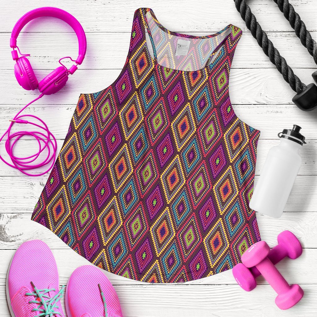 Southwestern Print Women Racerback Tank Top