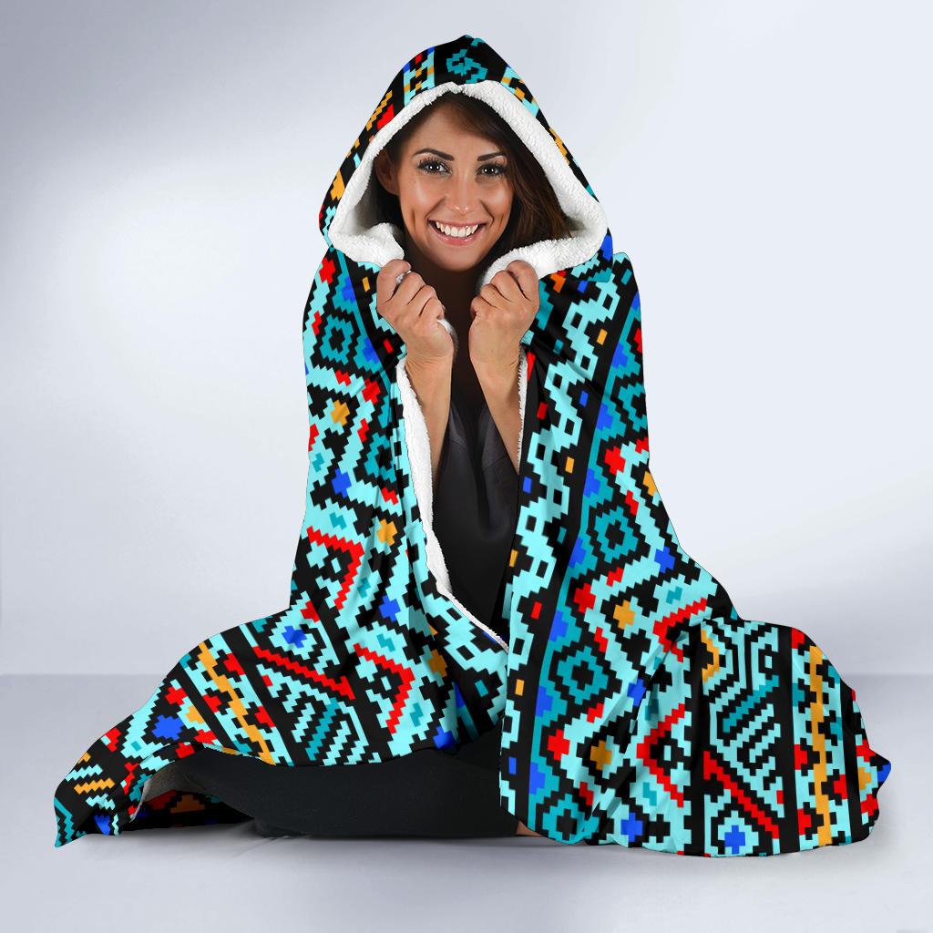 Southwestern Style Hooded Blanket-JTAMIGO.COM