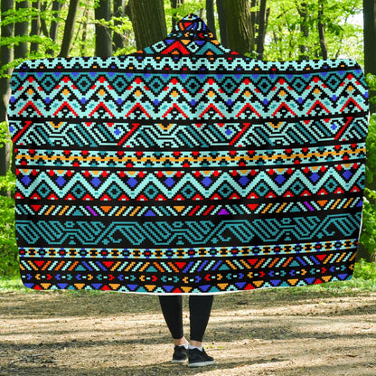Southwestern Style Hooded Blanket-JTAMIGO.COM
