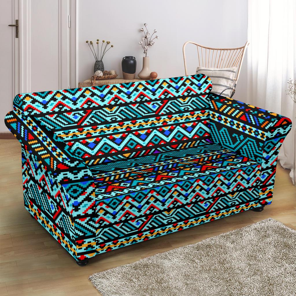 Southwestern Style Loveseat Slipcover-JTAMIGO.COM