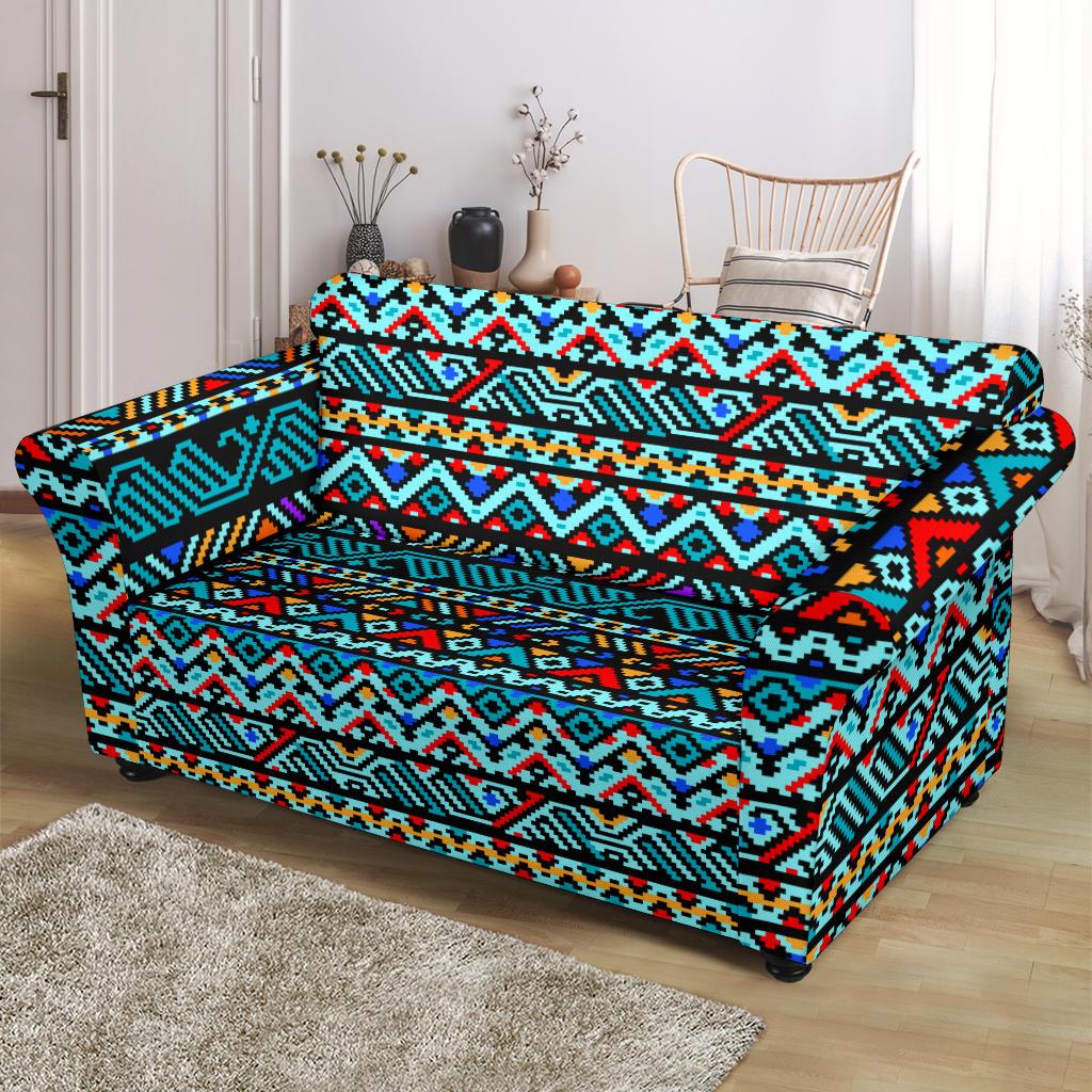 Southwestern Style Loveseat Slipcover-JTAMIGO.COM