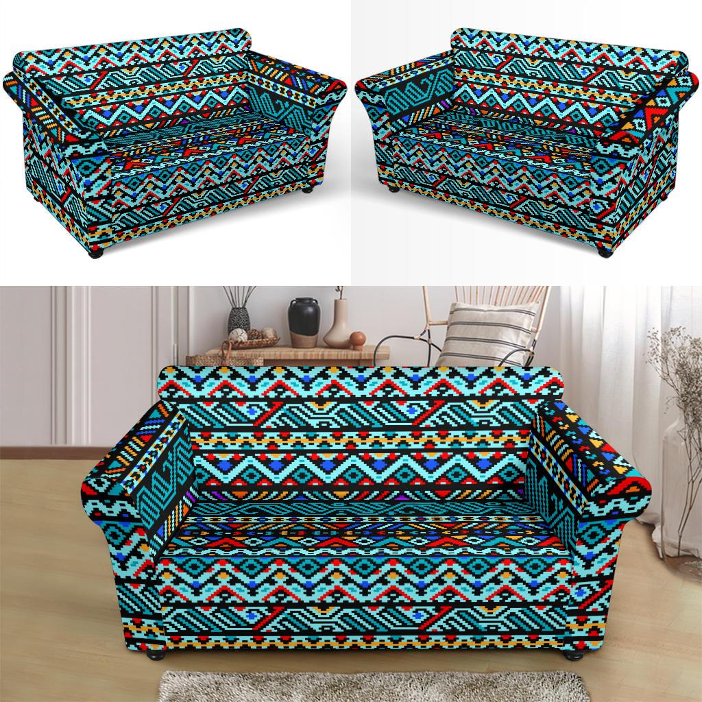 Southwestern Style Loveseat Slipcover-JTAMIGO.COM