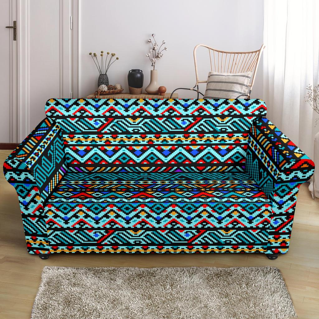 Southwestern Style Loveseat Slipcover-JTAMIGO.COM
