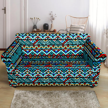 Southwestern Style Loveseat Slipcover-JTAMIGO.COM