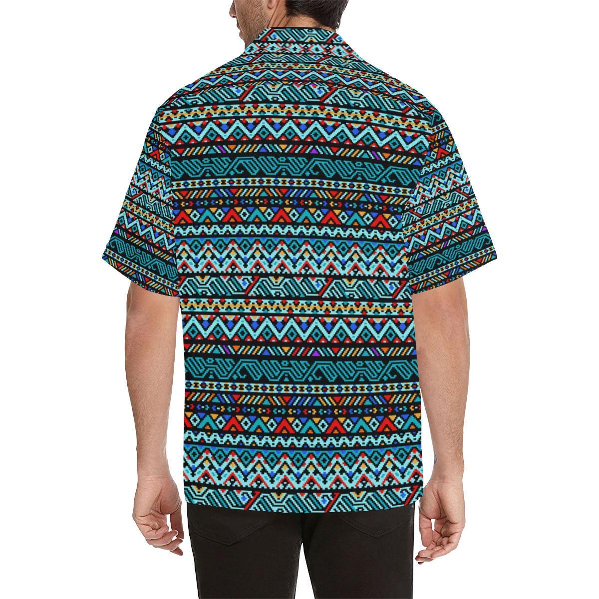 Southwestern Style Men Aloha Hawaiian Shirt