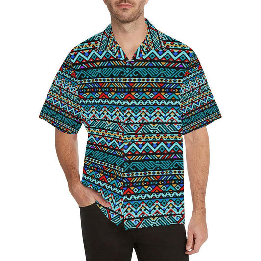 Southwestern Style Men Aloha Hawaiian Shirt