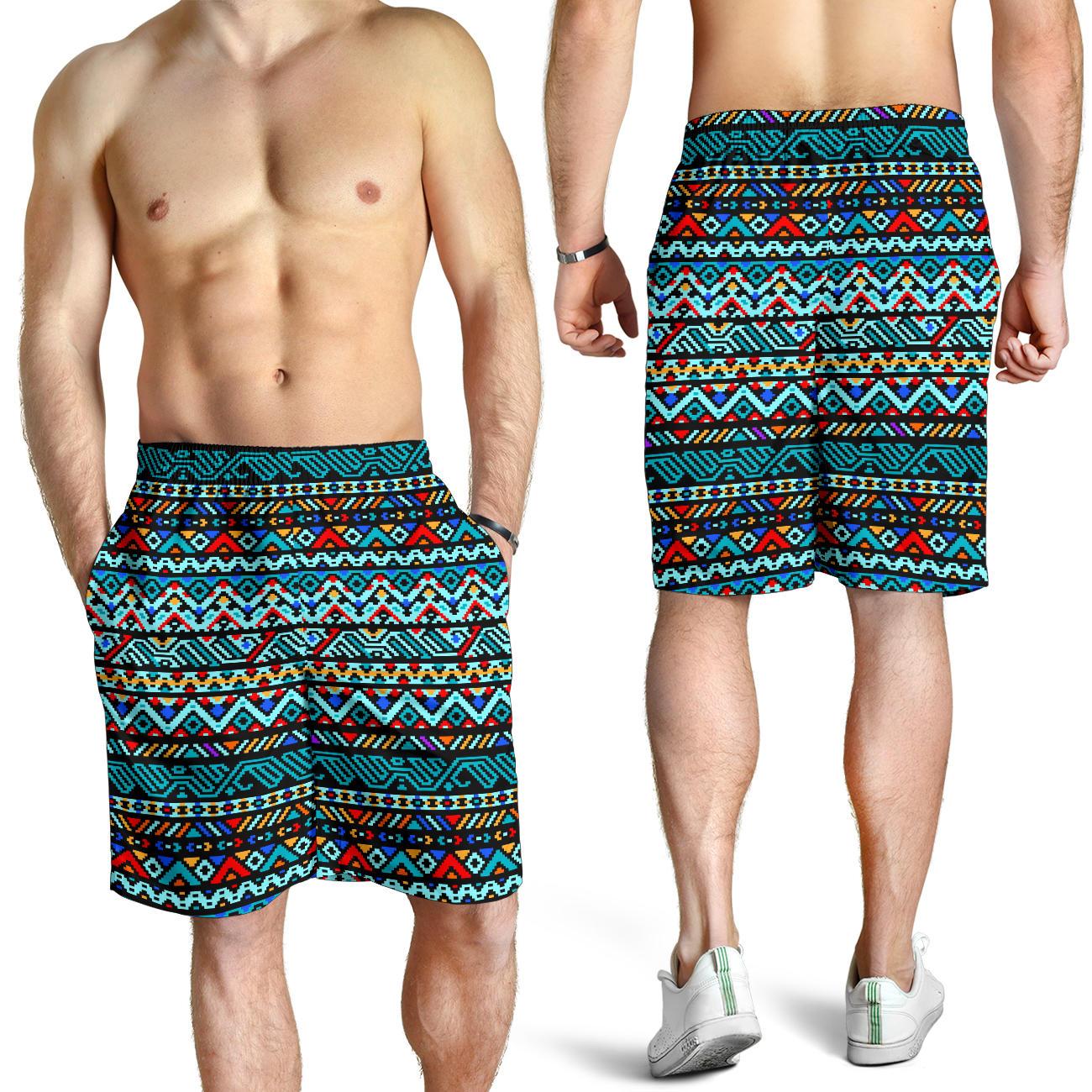 Southwestern Style Mens Shorts-JTAMIGO.COM