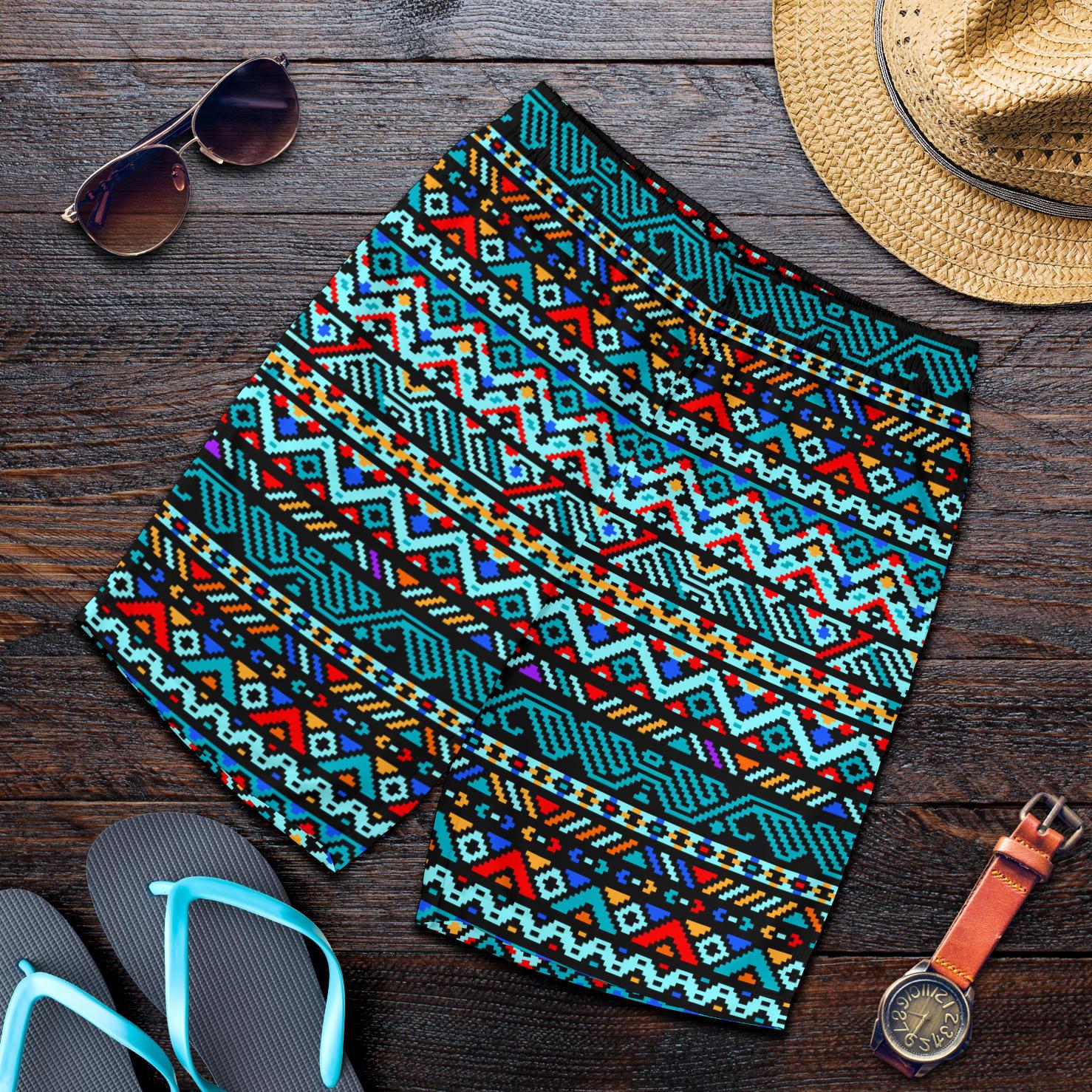 Southwestern Style Mens Shorts-JTAMIGO.COM