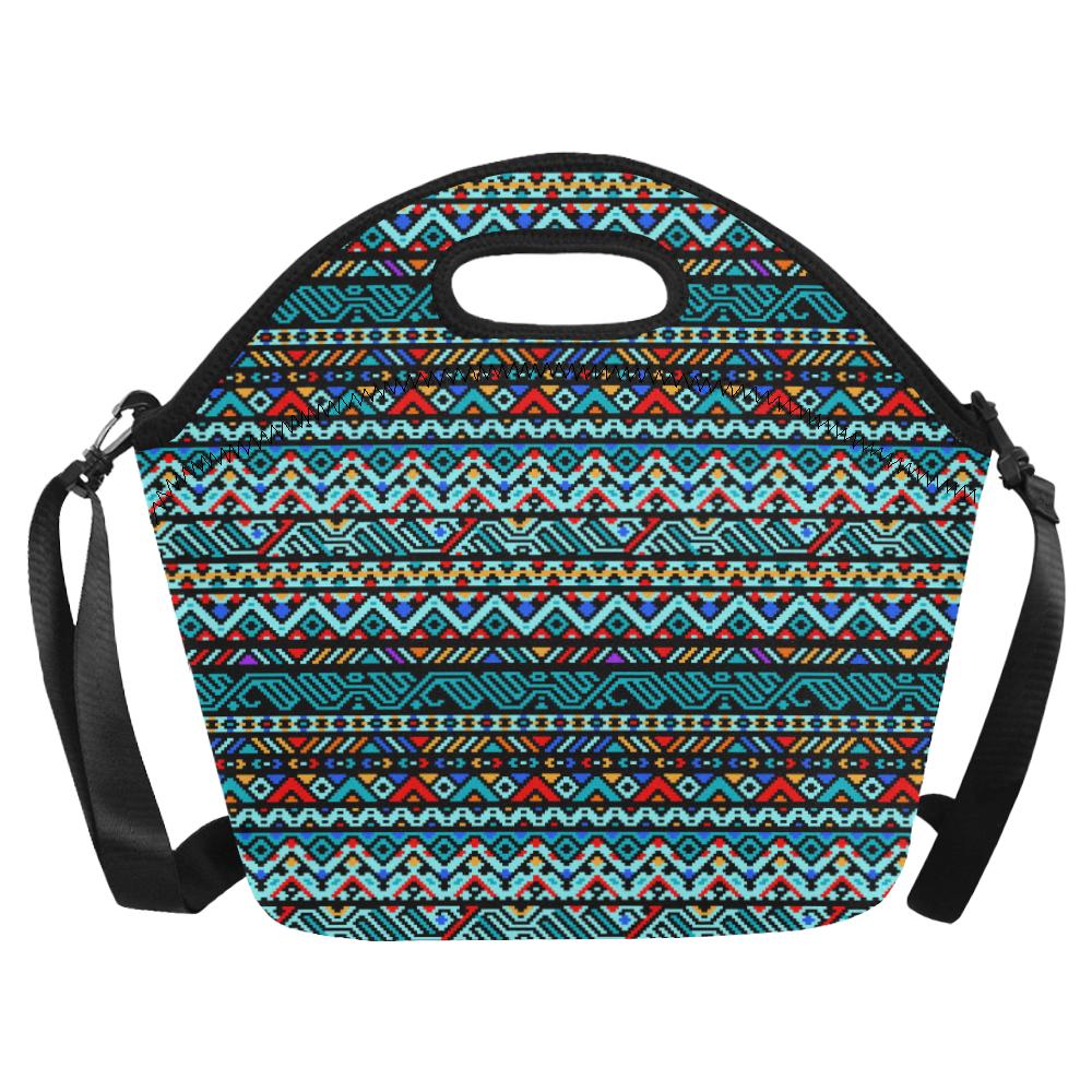 Southwestern Style Neoprene Lunch Bag (Model 1669)(Large)-JTAMIGO.COM
