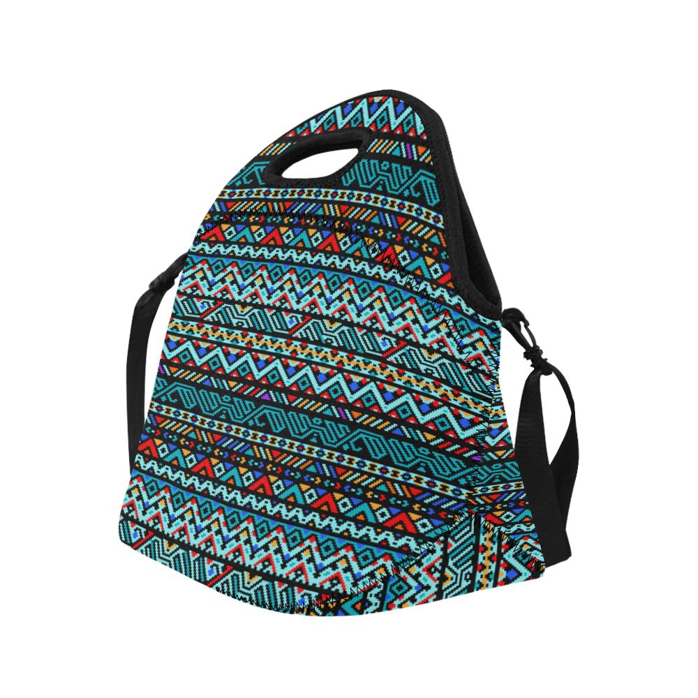 Southwestern Style Neoprene Lunch Bag (Model 1669)(Large)-JTAMIGO.COM