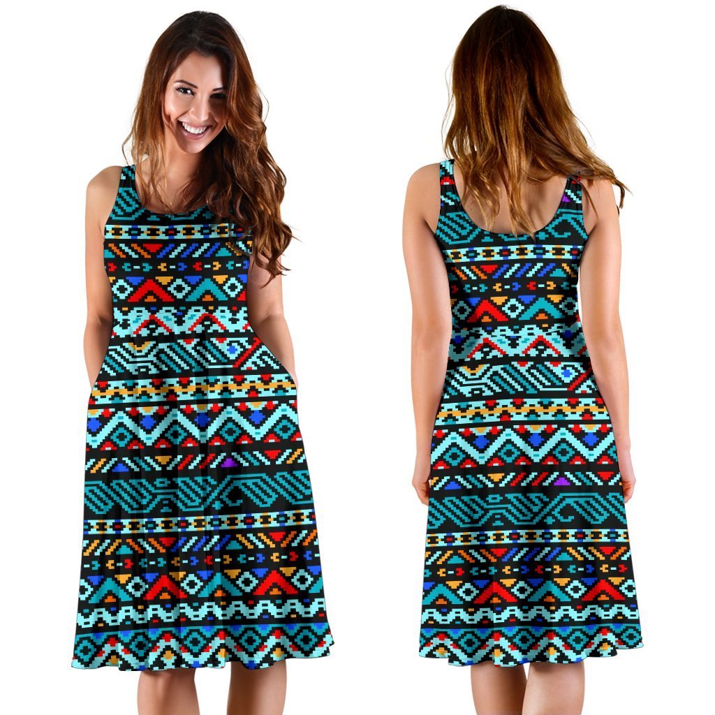 Southwestern Style Sleeveless Dress