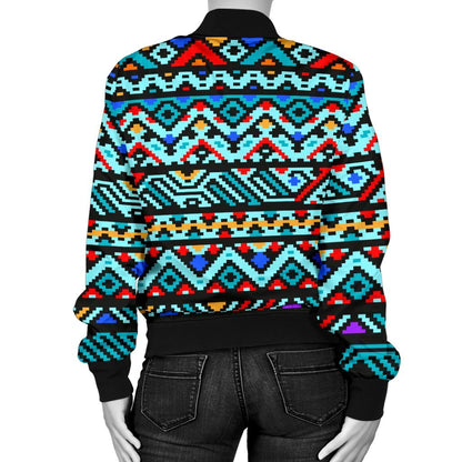 Southwestern Style Women Casual Bomber Jacket